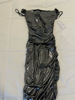 Ruched midi length Dress
